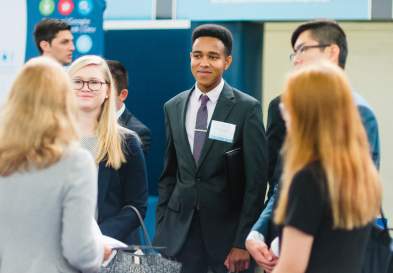 UNC Undergraduate Students At Job Fair