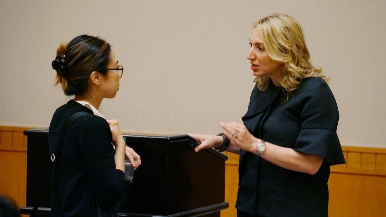 Alison Fragale And Student