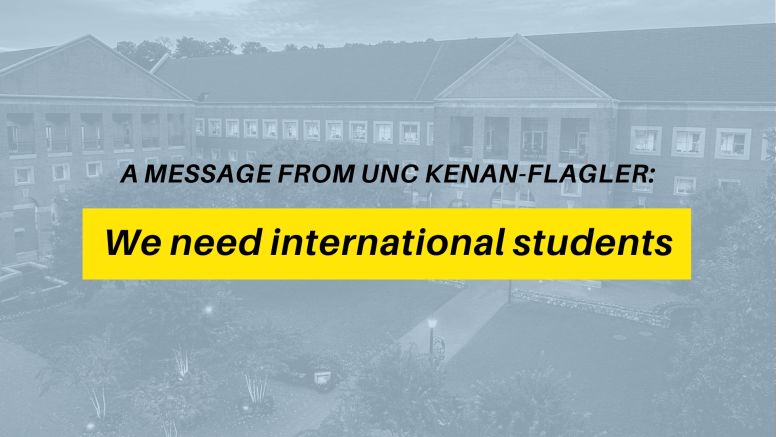 A Message from UNC Kenan-Flagler: We need international students