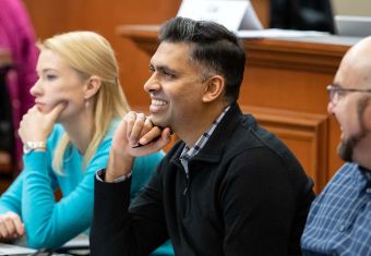 Weekend Executive MBA students in classroom