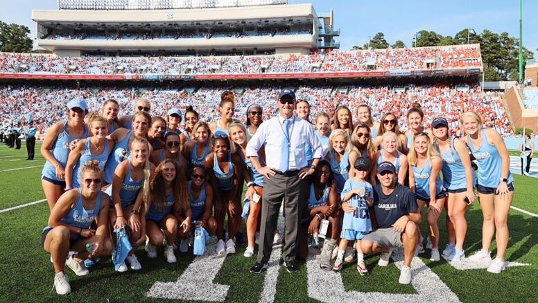 Cam Keating with soccer team UNC Kenan-Flagler