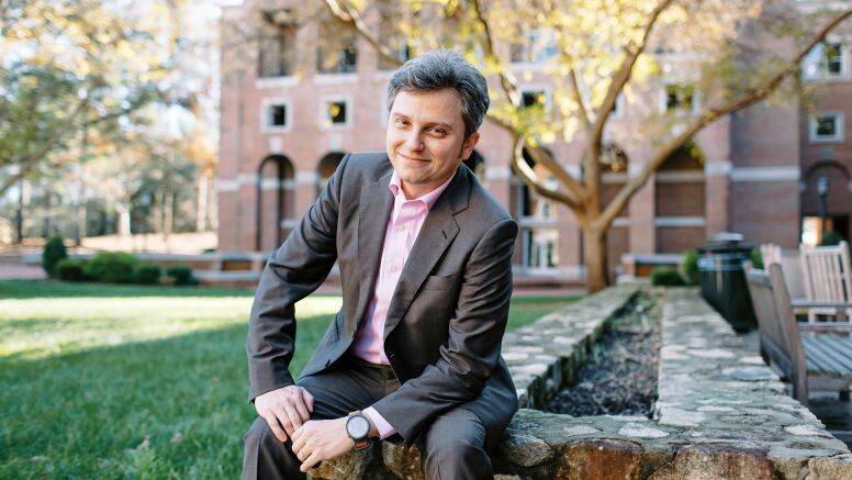 Riccardo Colacito of UNC Kenan Flagler at McColl Building