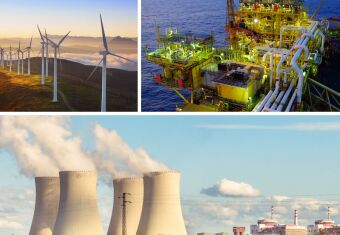 Lights across country