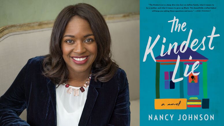 Nancy Johnson and her book, 