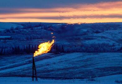 Natural gas flaring operation