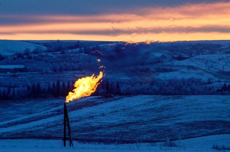 Natural gas flaring operation