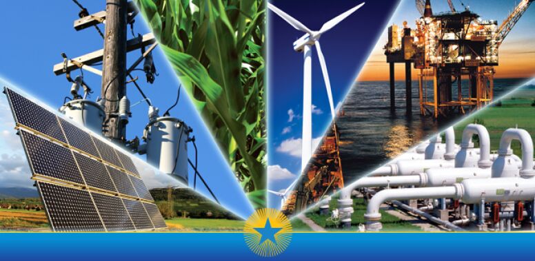 collage of various energy sources