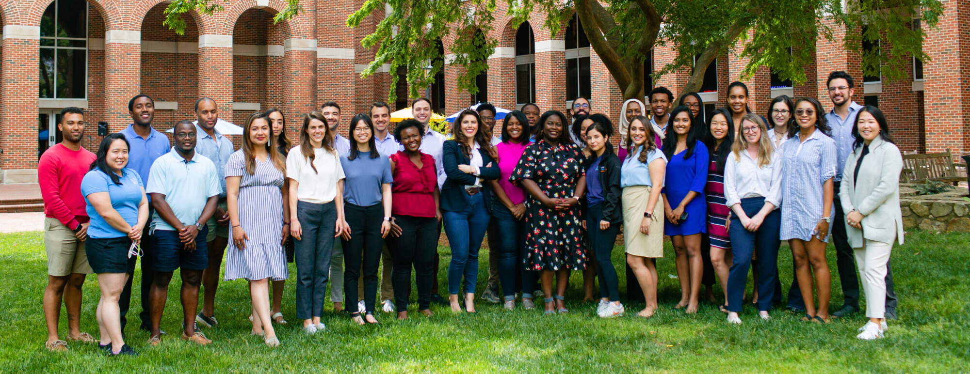 Consortium at UNC. The MBA class of 2022 Consortium members outside the McColl Building.