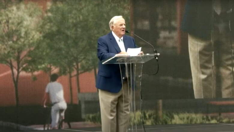 Steve Bell at groundbreaking