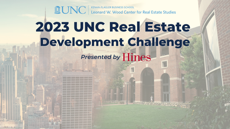 2023 UNC Real Estate Development Challenge promotional graphic