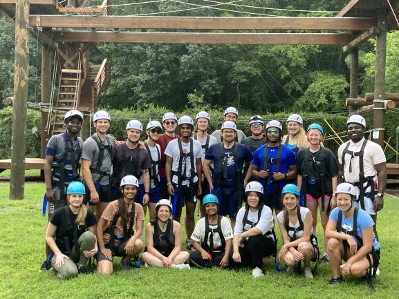Vetter Deans Fellows at UNC Ropes Course