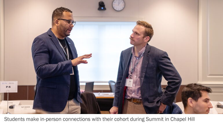 Students talking, Chapel Hill