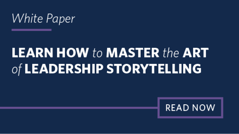 Learn how to master the art of leadership storytelling
