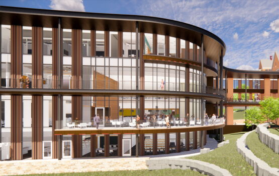 Exterior view of Bell Hall