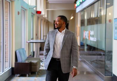 Uriah Ford in front of CML