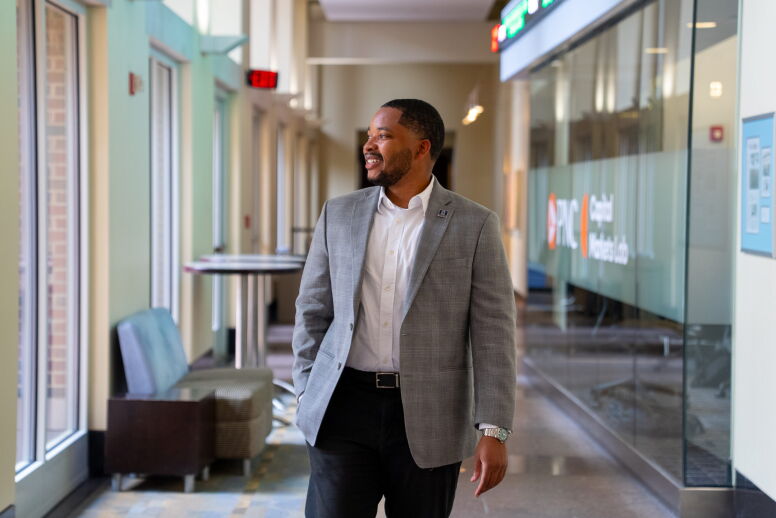 Uriah Ford in front of CML