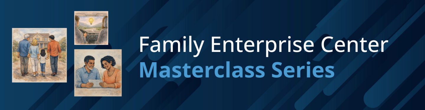 Family Enterprise Center Masterclass Series Banner