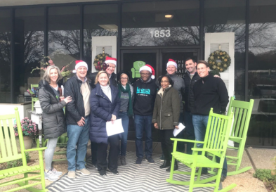 Part of the One Better Ventures team with their spouses at one of their client’s giving events