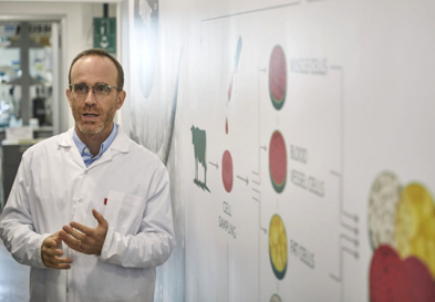 Didier Toubia, CEO of Aleph Farms, explains the process of cell-grown meat. Via Foodtank
