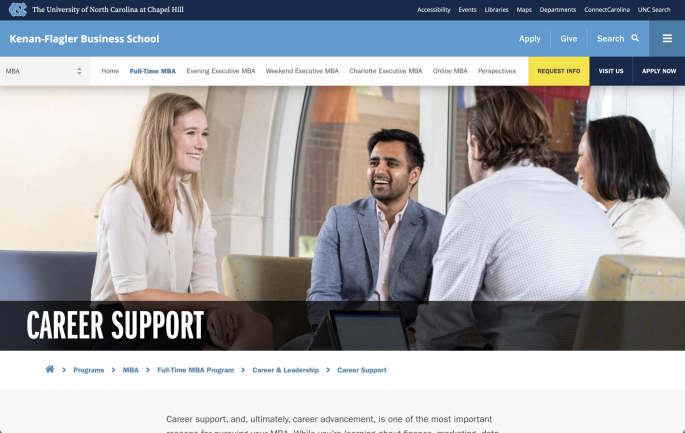 The Kenan-Flagler website
