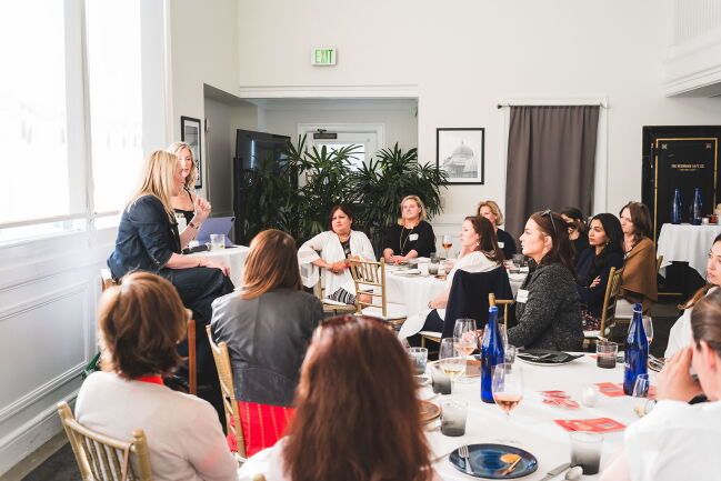 100 Women Bay Area reception group