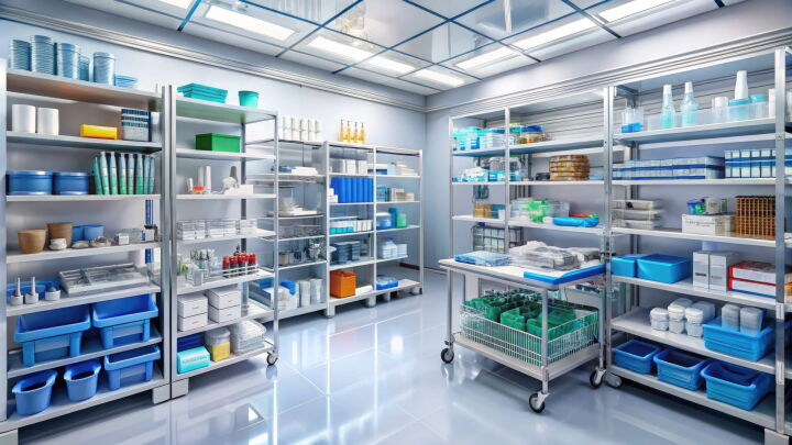 Stock image of medical supplies