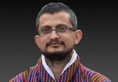 Deependra Pourel looking at camera