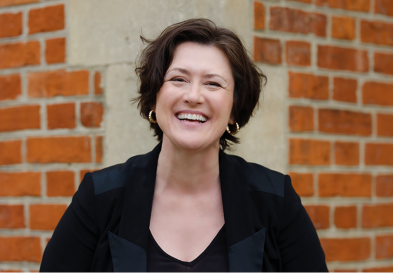 Georgia Elliot-Smith smiling at camera
