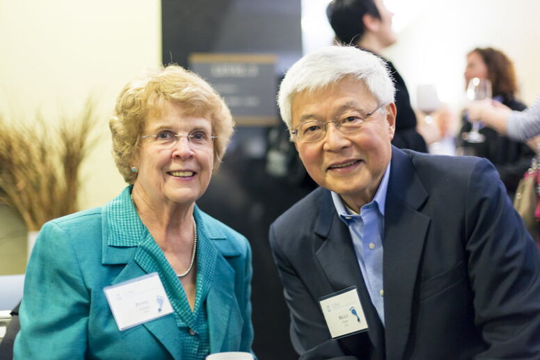 Penny Oslund (MBA ’90) with her husband Bill Chow (MBA ’91)